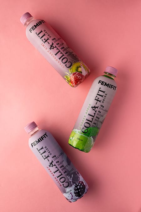 Three bottles of Collagen