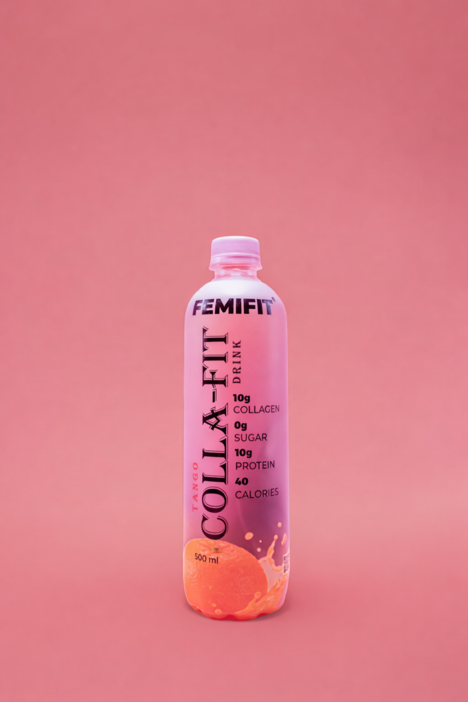 a bottle of Tango Colla-fit Collagen Drink.